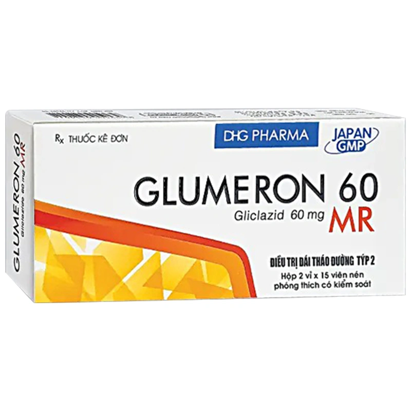Glumeron 60MR trị đái tháo đường tuýp II (2 vỉ x 15 viên) - 1
